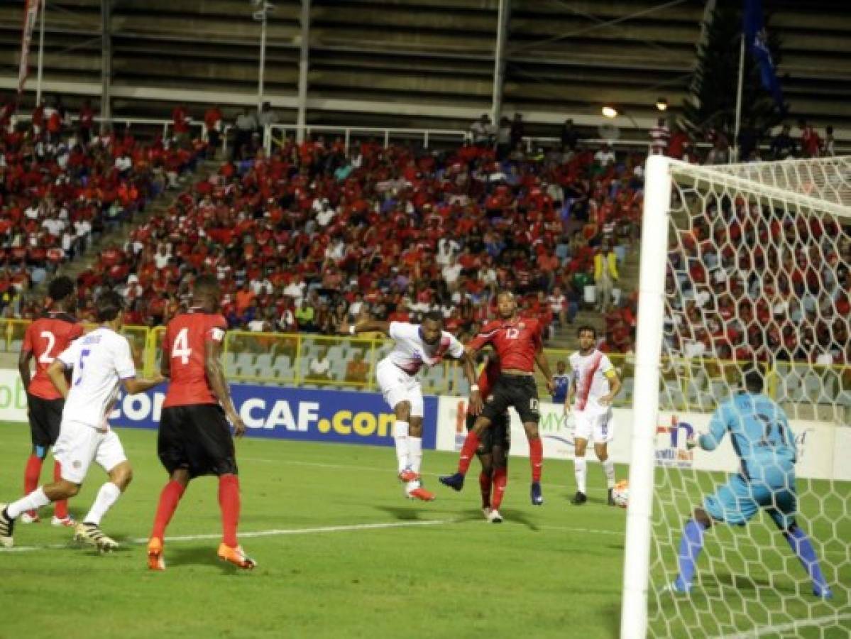 Costa Rica vence 2-0 a Trinidad y Tobago en clasificatoria de Concacaf a Rusia-2018