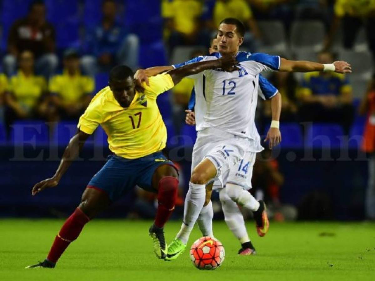 Selección de Honduras cayó 1-3 ante Ecuador en partido amistoso jugado en Guayaquil