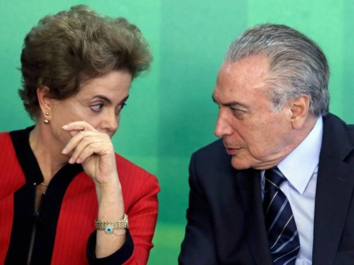 Rousseff acusa a su vicepresidente de conspirar contra ella