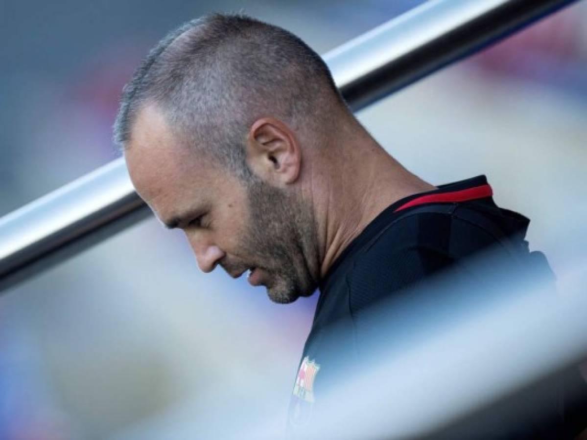 Andrés Iniesta, baja por lesión ante Real Madrid en la vuelta de la Supercopa