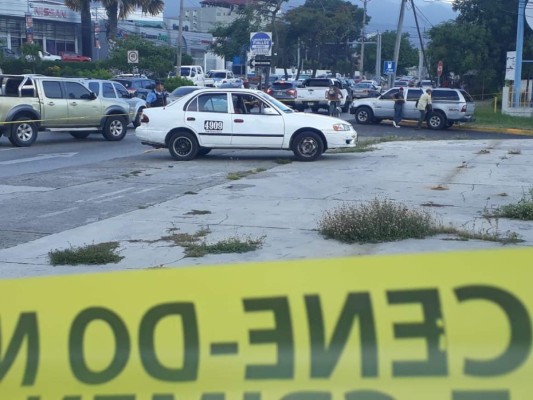 Matan a un hombre en el interior de un taxi en San Pedro Sula