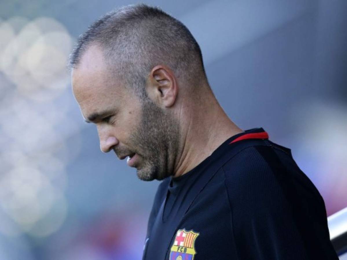 Andrés Iniesta, baja por lesión ante Real Madrid en la vuelta de la Supercopa