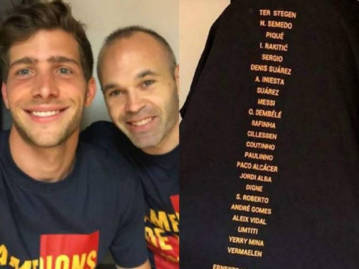 Controversia por camiseta conmemorativa del Barcelona: No aparecen Mascherano ni Deulofeu