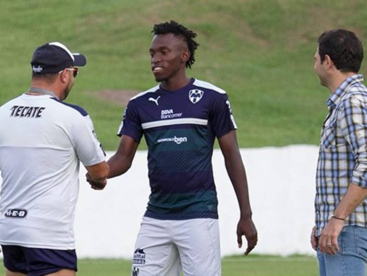 Primer entrenamiento de Alberth Elis en Monterrey