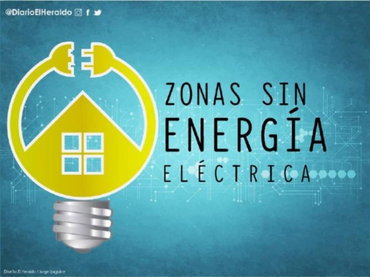 Zonas de Honduras que estarán sin electricidad este viernes 2 de octubre