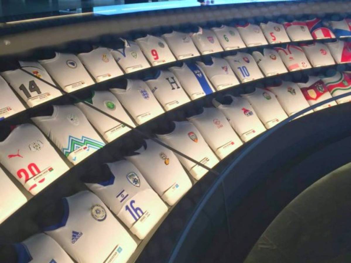 Camisa de la Selección de Honduras figura en el museo mundial del fútbol de la FIFA