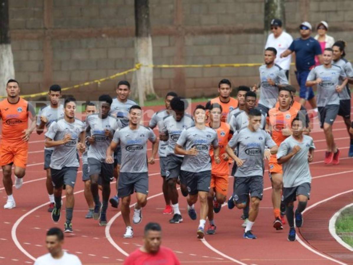 Motagua entrenó este martes pensando en el Honduras de El Progreso (Foto: Ronal Aceituno / Grupo Opsa)