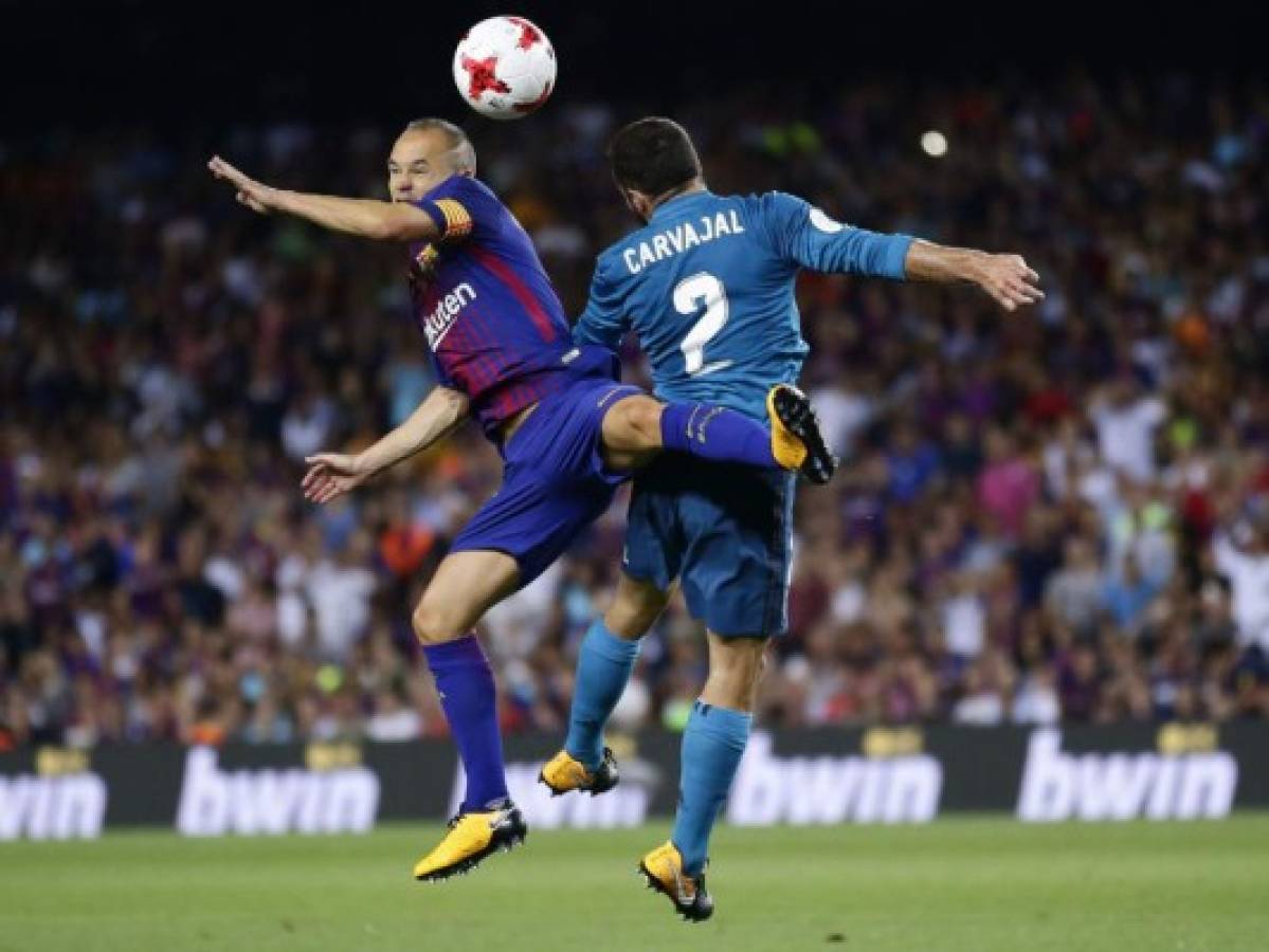 Andrés Iniesta, baja por lesión ante Real Madrid en la vuelta de la Supercopa