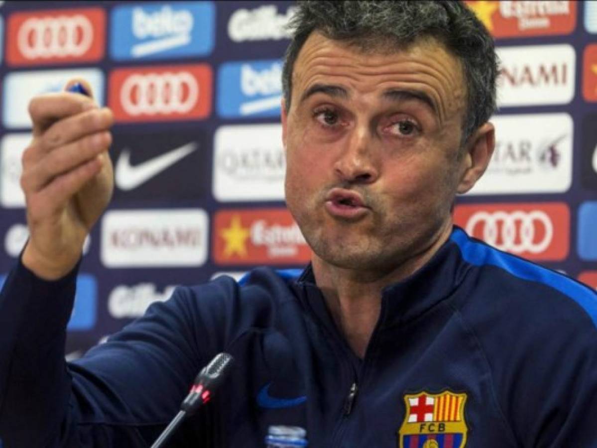 Entrenador del FC Barcelona Luis Enrique está a favor del videoarbitraje 'para jugadas puntuales'