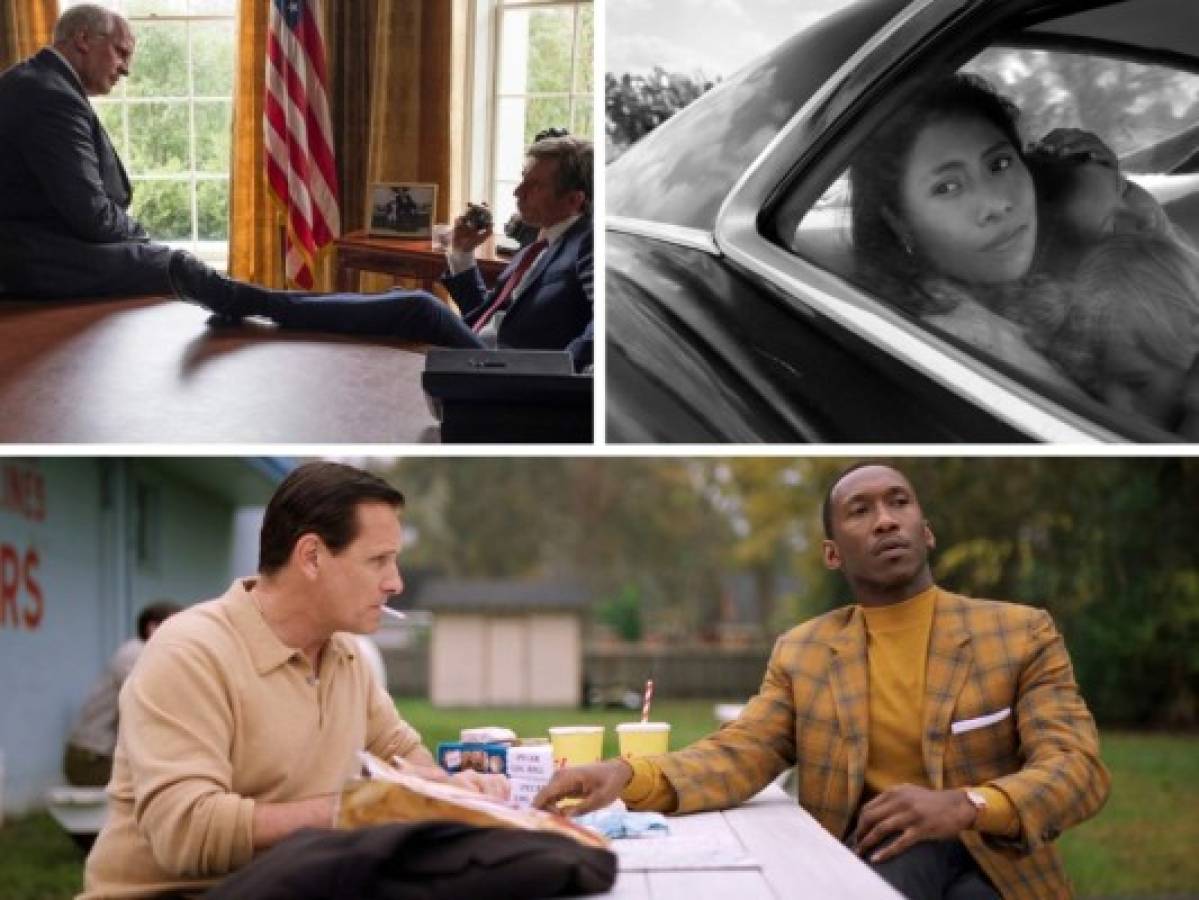 VICE una película satírica sobre el poder, la política y la ambición. Roma, una película autobiográfica que retrata el México de los 70 en el Siglo XX. Green Book, una cinta sobre segregación racial, discriminación, inmigración y degradación en Estados Unidos.