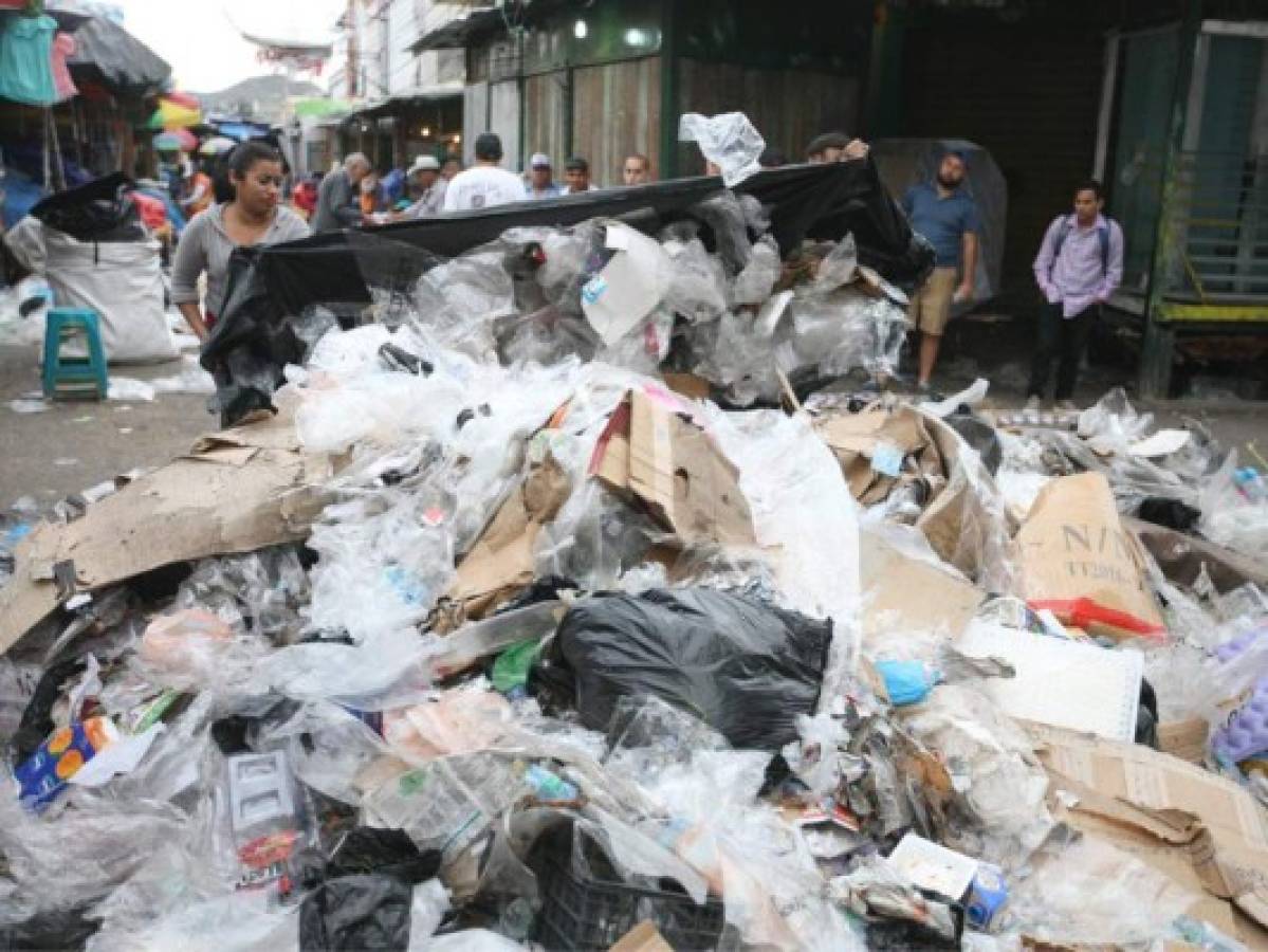 Unas 200 toneladas de basura dejó la Navidad en la capital de Honduras