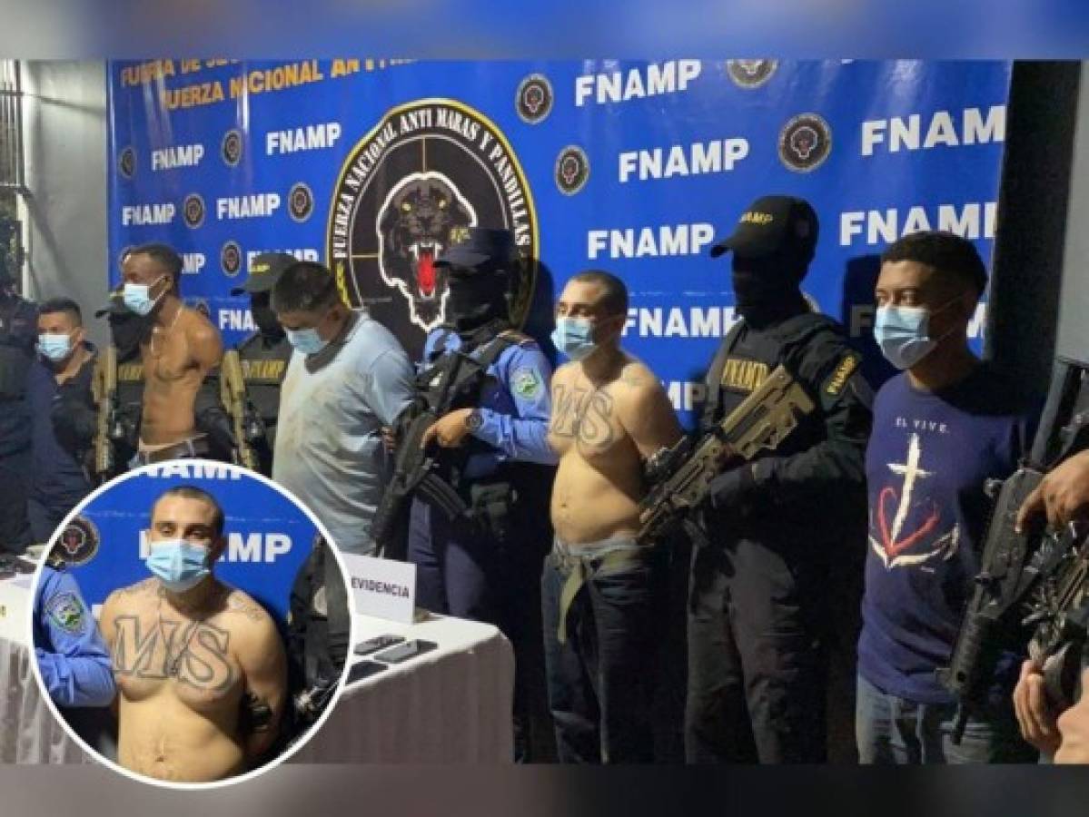 Capturan al tercero al mando de la MS-13 a nivel nacional y otros cuatro miembros