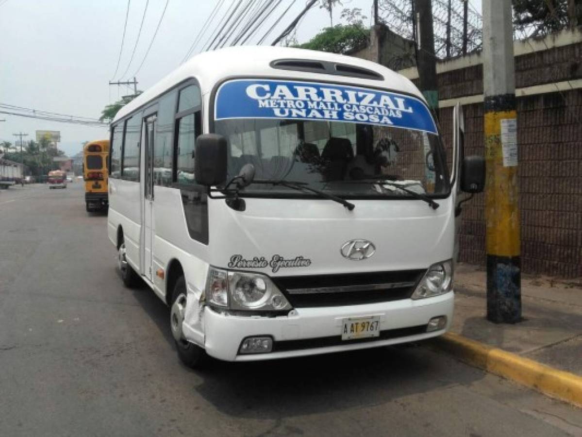 Tránsito realiza operativos en transporte urbano de la capital de Honduras