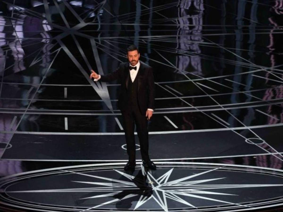 El humor ácido del presentador Jimmy Kimmel en los premios Oscar 2017