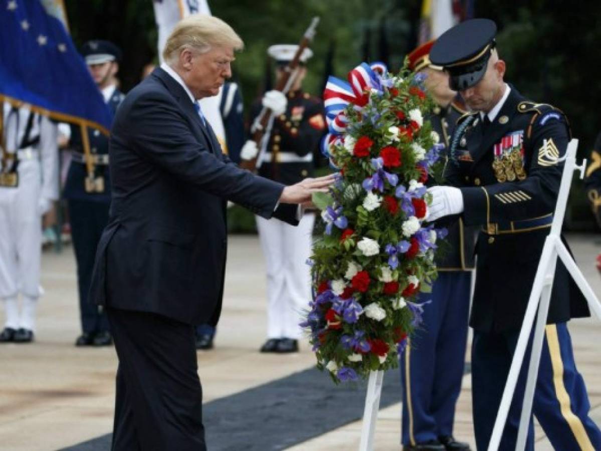 Emotivo discurso de Donald Trump para los soldados que murieron en combate