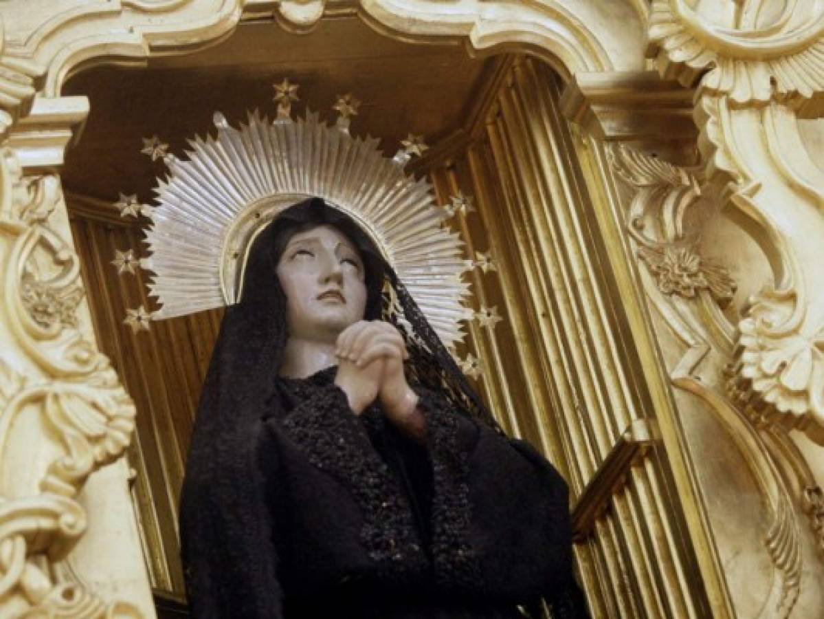 La imagen de la Virgen Dolorosa tiene más de 200 años. Foto: Alejandro Amador.