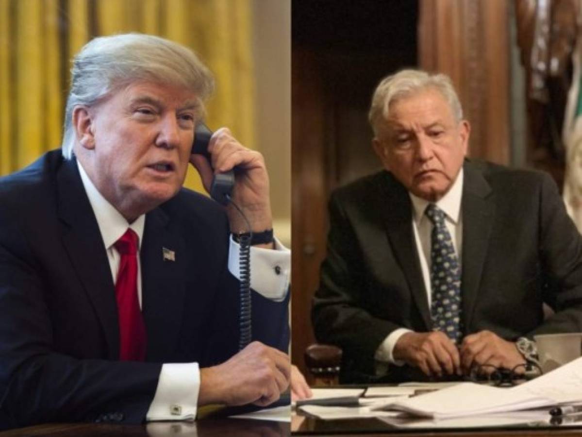 Obrador y Trump conversan sobre caravana migrante y desarrollo conjunto para Centroamérica