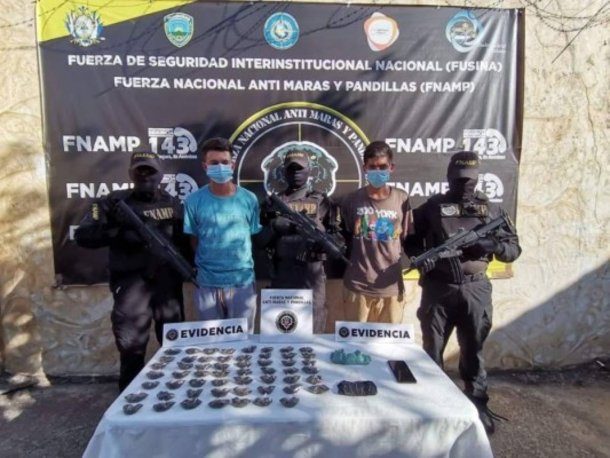 Caen dos supuestos miembros de la Mara Salvatrucha en Siguatepeque