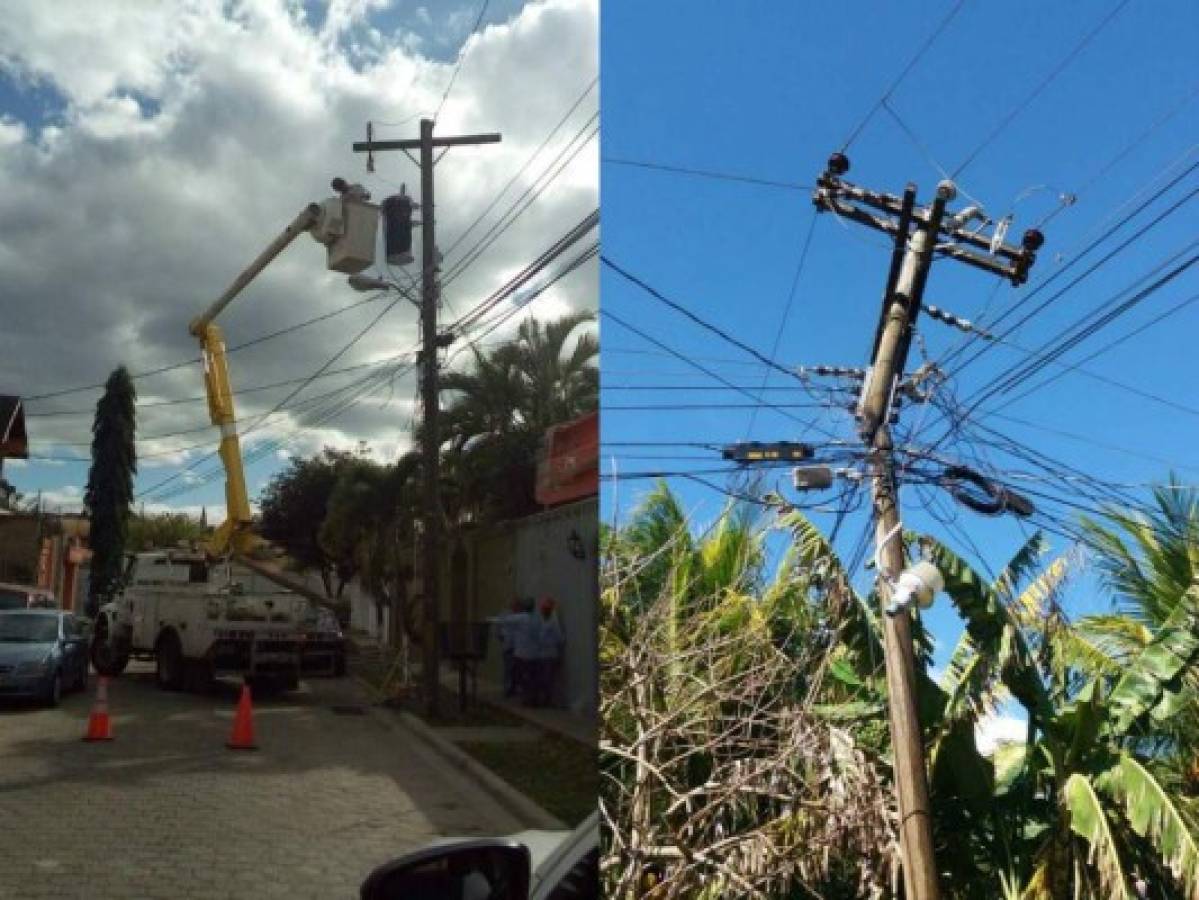 Listado de colonias y comunidades sin energía en Honduras este jueves