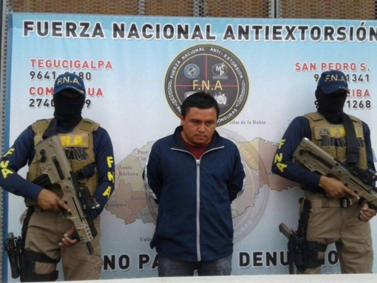 Fusina detiene a un presunto extorsionador en Comayagüela   