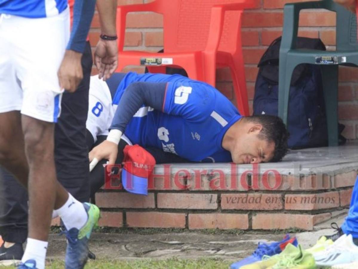 Harold Fonseca abandona entrenamiento de Olimpia por lesión