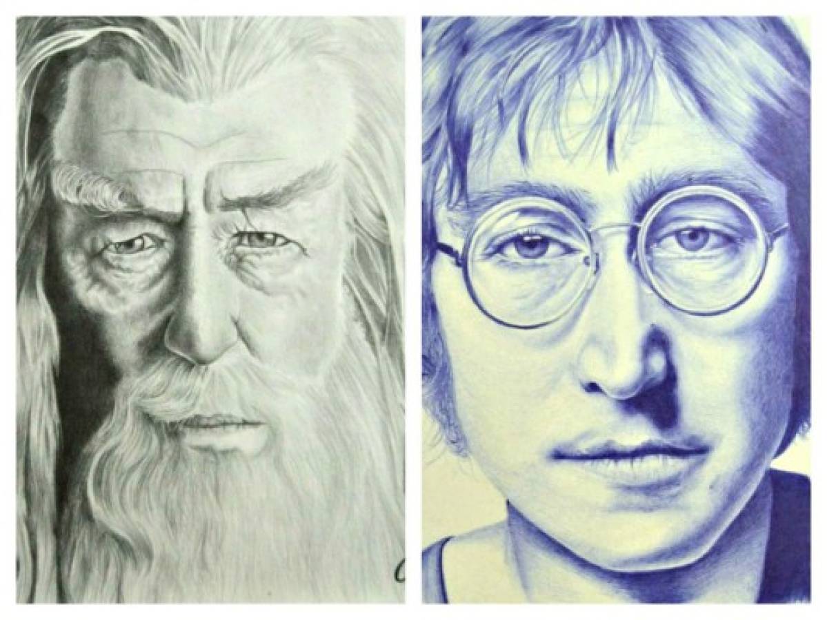 Izquierda, Gandalf, personaje de El Señor de los Anillos. Derecha, John Lennon.