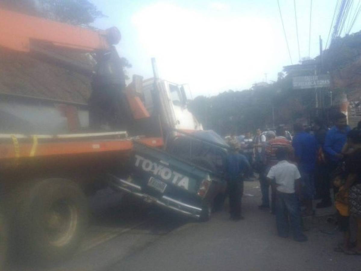 Un muerto en accidente en la salida al oriente de la capital de Honduras