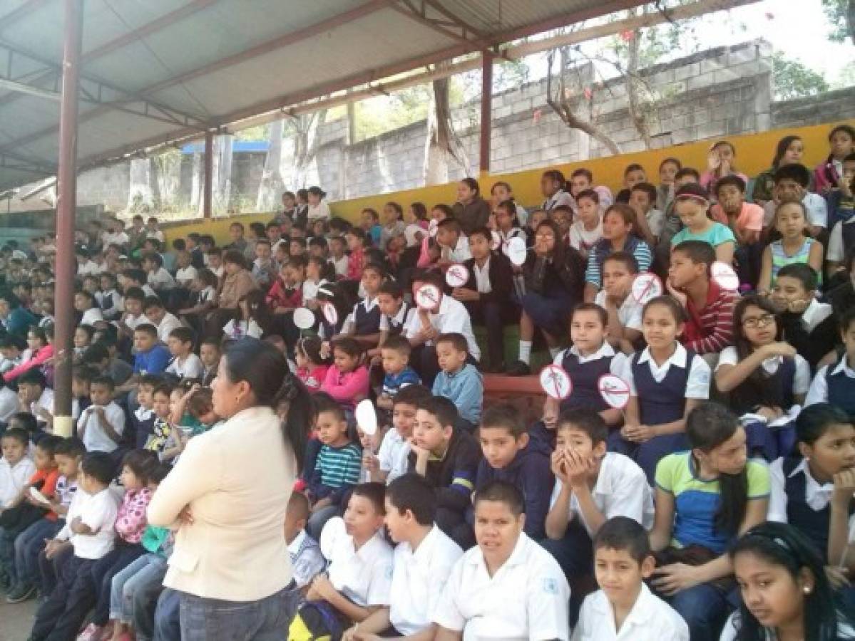 Honduras: Autoridades de Salud lanzan campaña de limpieza en escuela capitalina