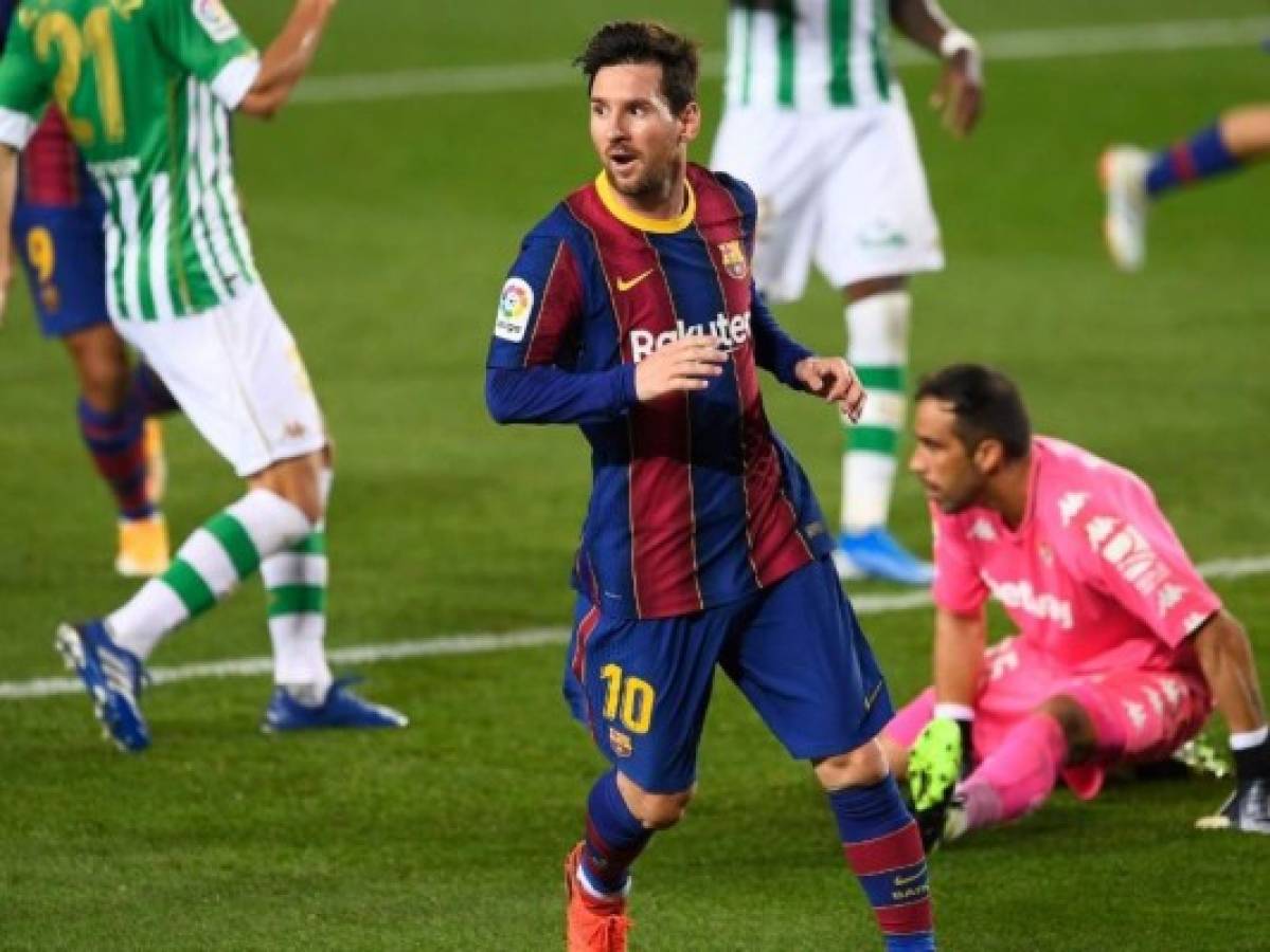 Messi impulsa al Barcelona en goleada ante el Betis