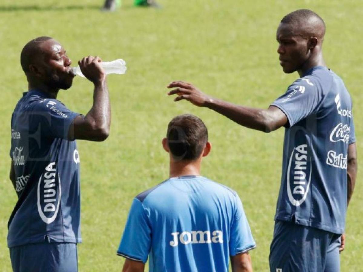 Último entreno de la H antes del partido ante México en San Pedro Sula