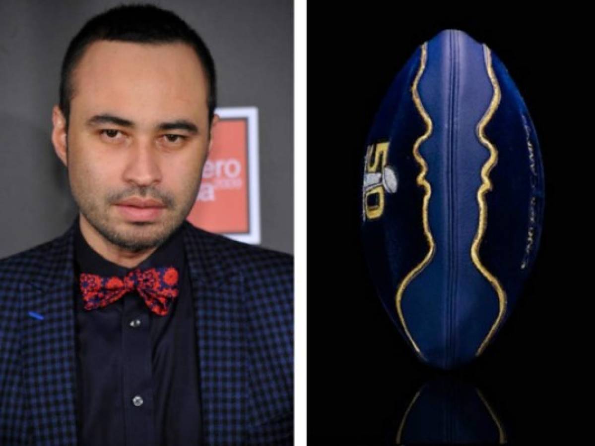 Carlos Campos 'clasifica' al Super Bowl 50 con diseño de balón conmemorativo