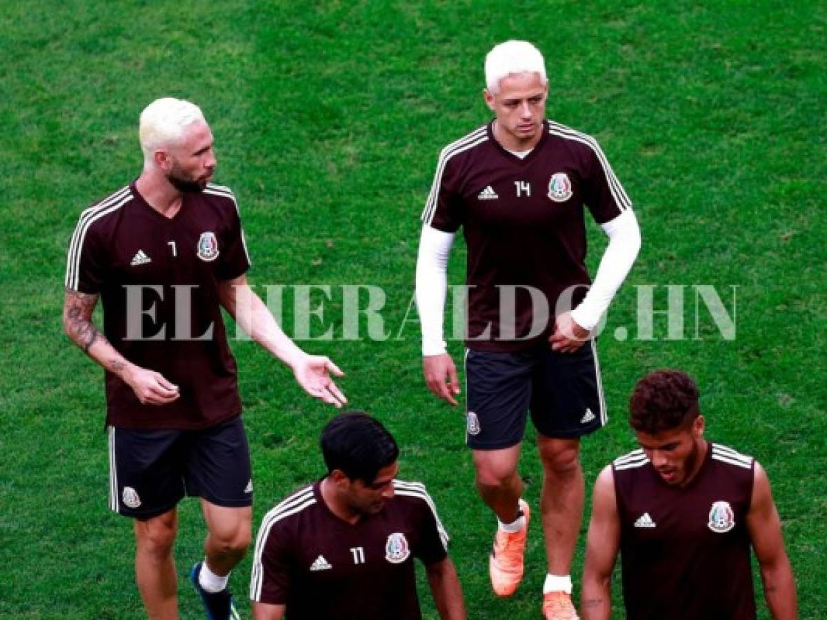 Javier 'Chicharito' Hernández y Miguel Layún causan polémica y burlas por su nuevo color de cabello en el Mundial Rusia 2018