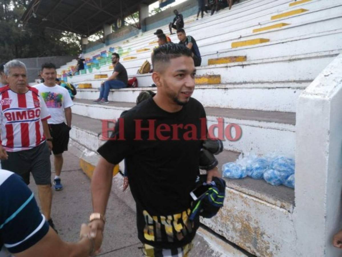 Emilio Izaguirre entrena con Motagua