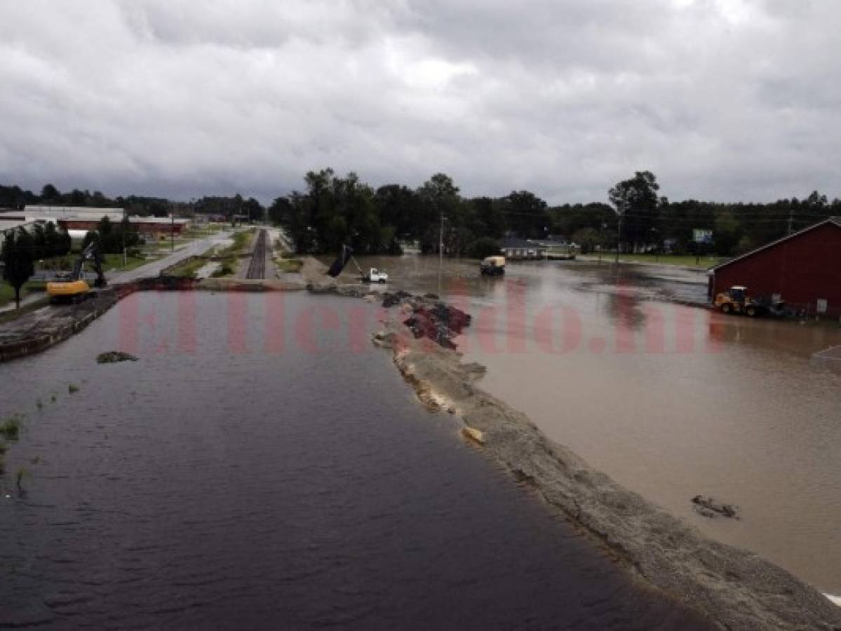 Temen desbordamientos de ríos por lluvias de Florence