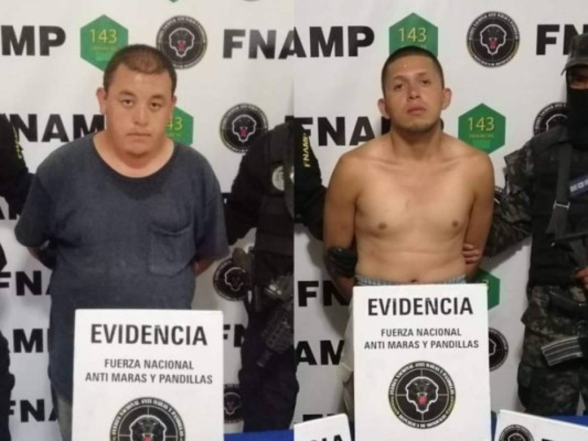 Caen dos pandilleros de la 18 que se dedicaban a extorsionar a capitalinos