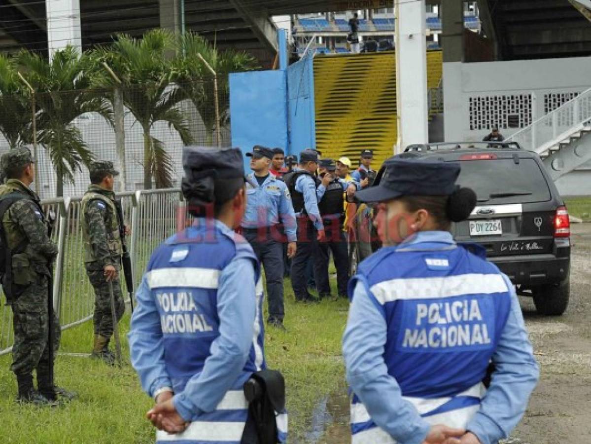 Extrema seguridad para el partido de ida Real España vs Motagua