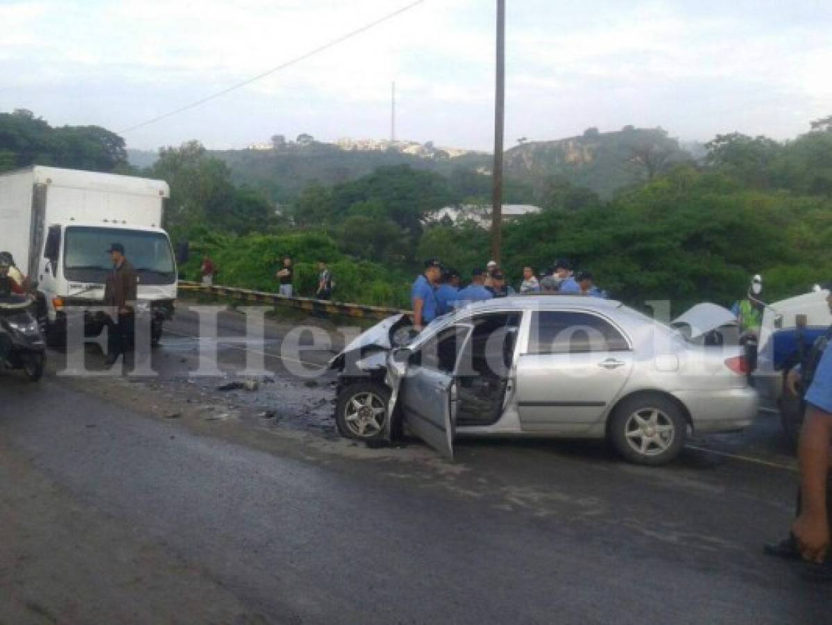 Muere esposa de sobrino de 'Mel' en accidente de tránsito al sur de la capital de Honduras