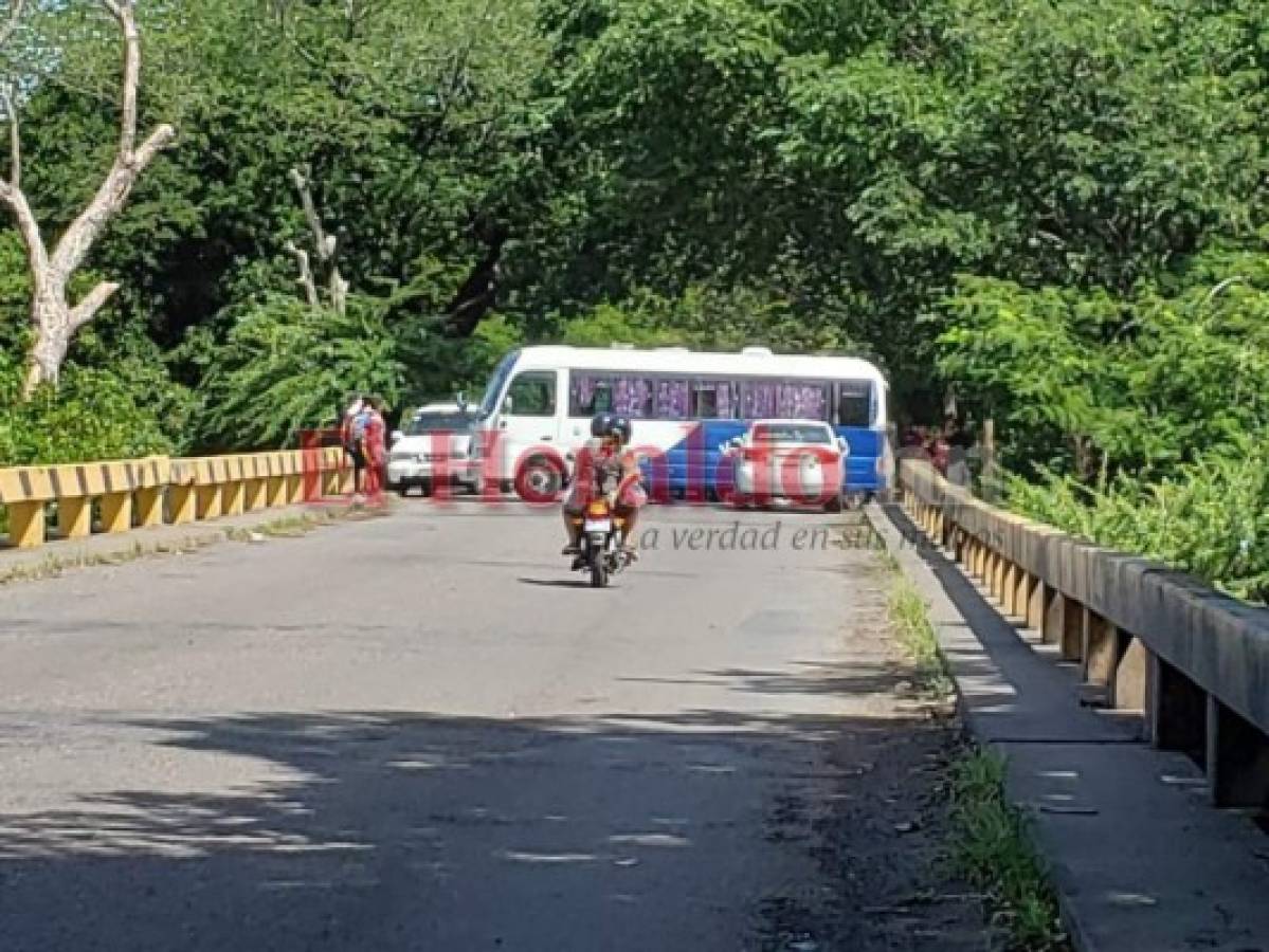 Transportistas se toman carretera que da acceso a Choluteca   