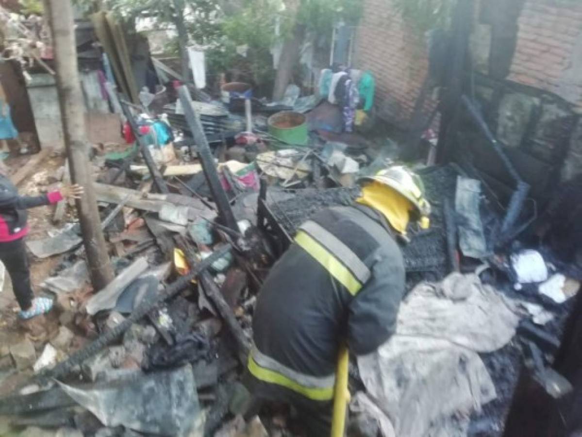 Muere adulto mayor en incendio en el barrio Morazán de la capital