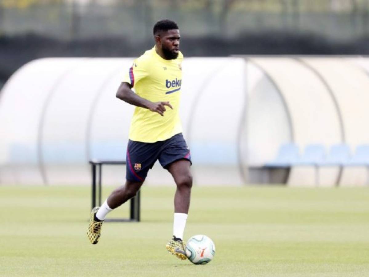 Samuel Umtiti se lesionó el gemelo derecho durante entrenamiento