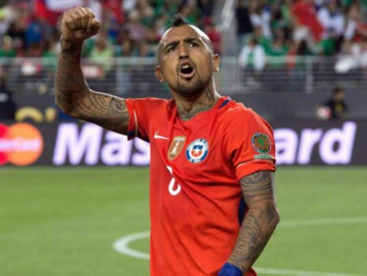 Arturo Vidal, sensible baja de Chile para el duelo ante la Argentina de Messi