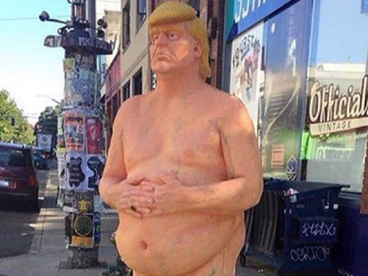 Roban en Miami una estatua de Donald Trump desnudo