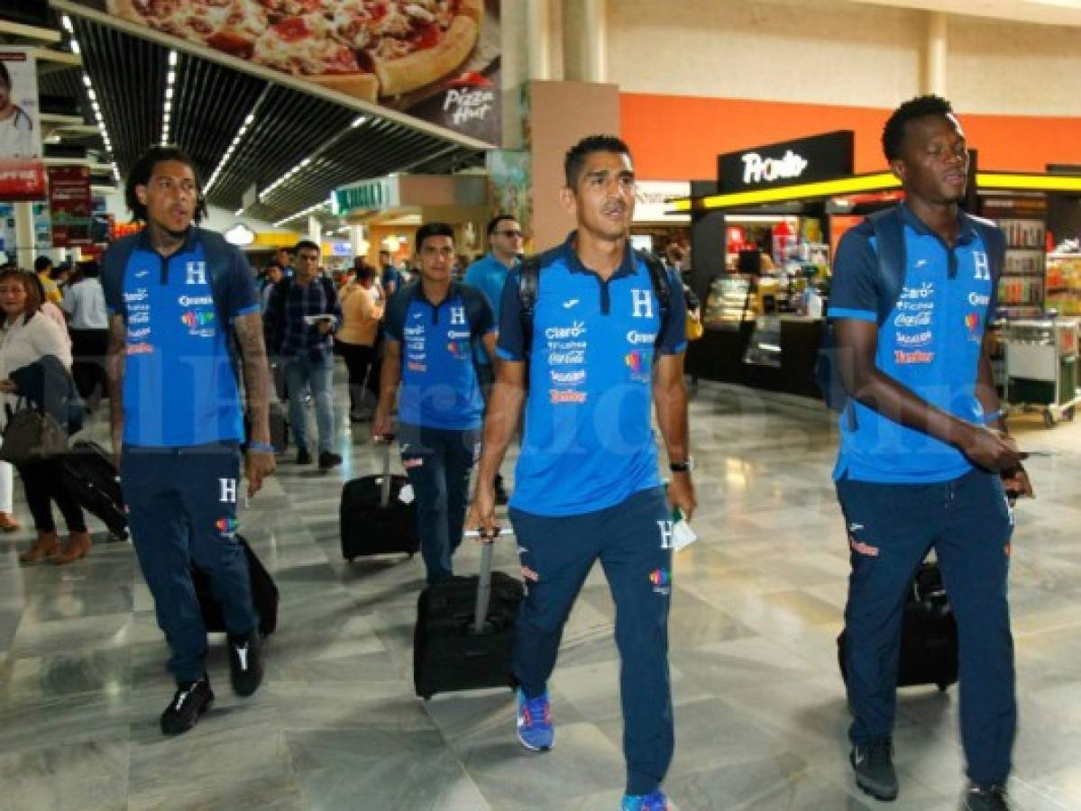 Los jugadores de Honduras llegan a Panamá para el duelo de la jornada 6 de la hexagonal de la Concacaf. (Foto: Juan Salgado / Grupo Opsa)