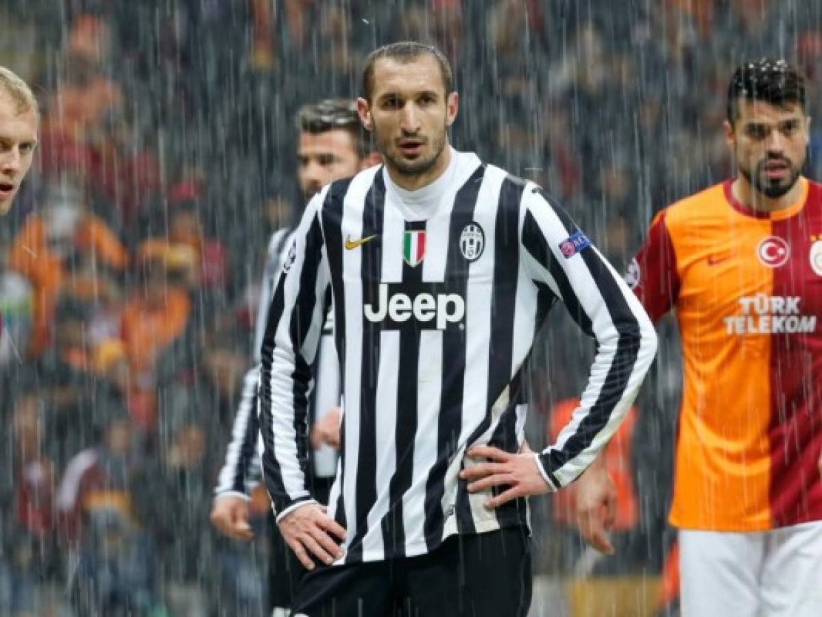 Chiellini, en una foto de la Champions con la Juventus ante Galatasaray. Foto: Galatasaray Spor Kulübü.