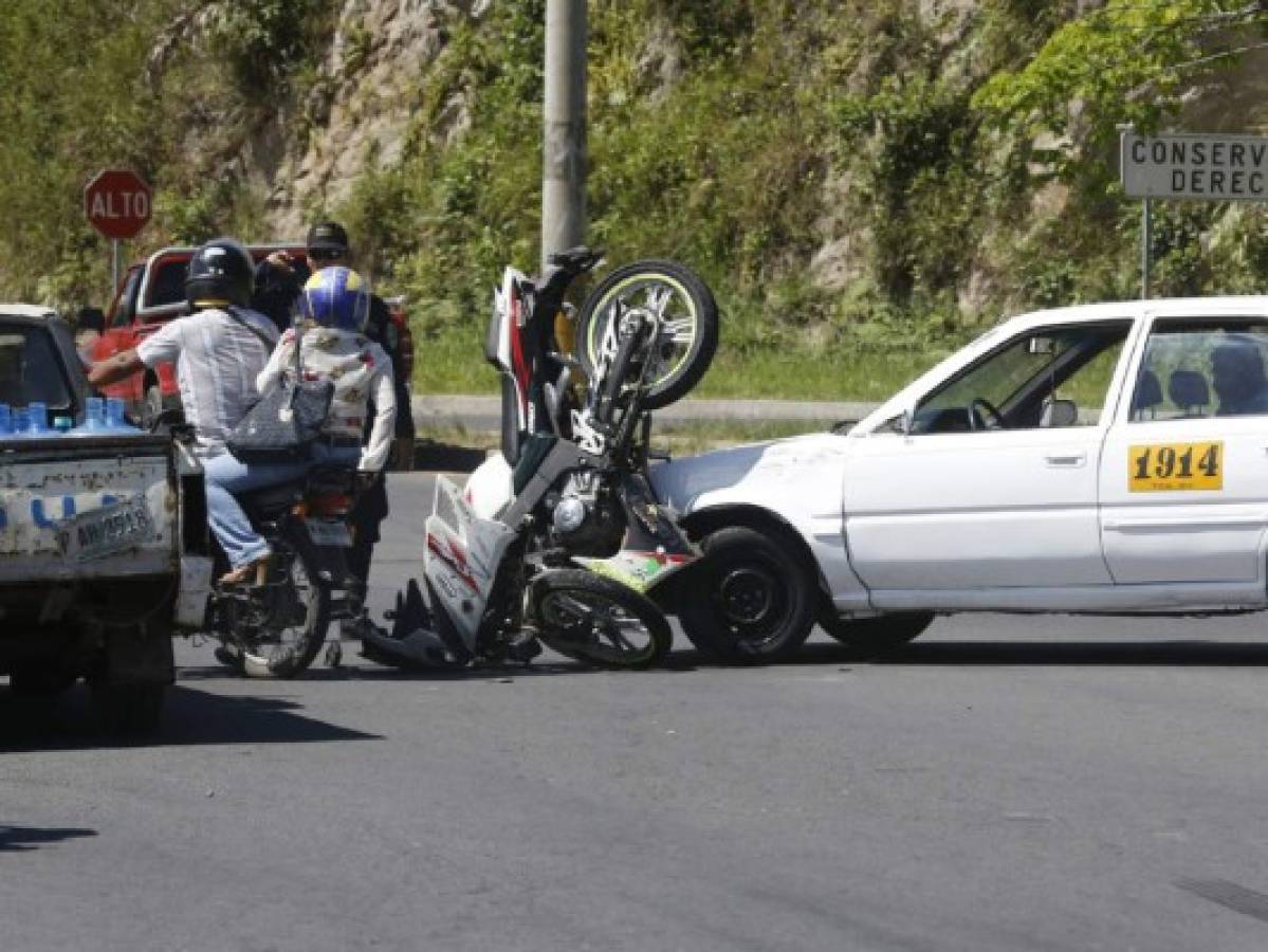 Tegucigalpa en primer lugar en accidentes viales a nivel nacional