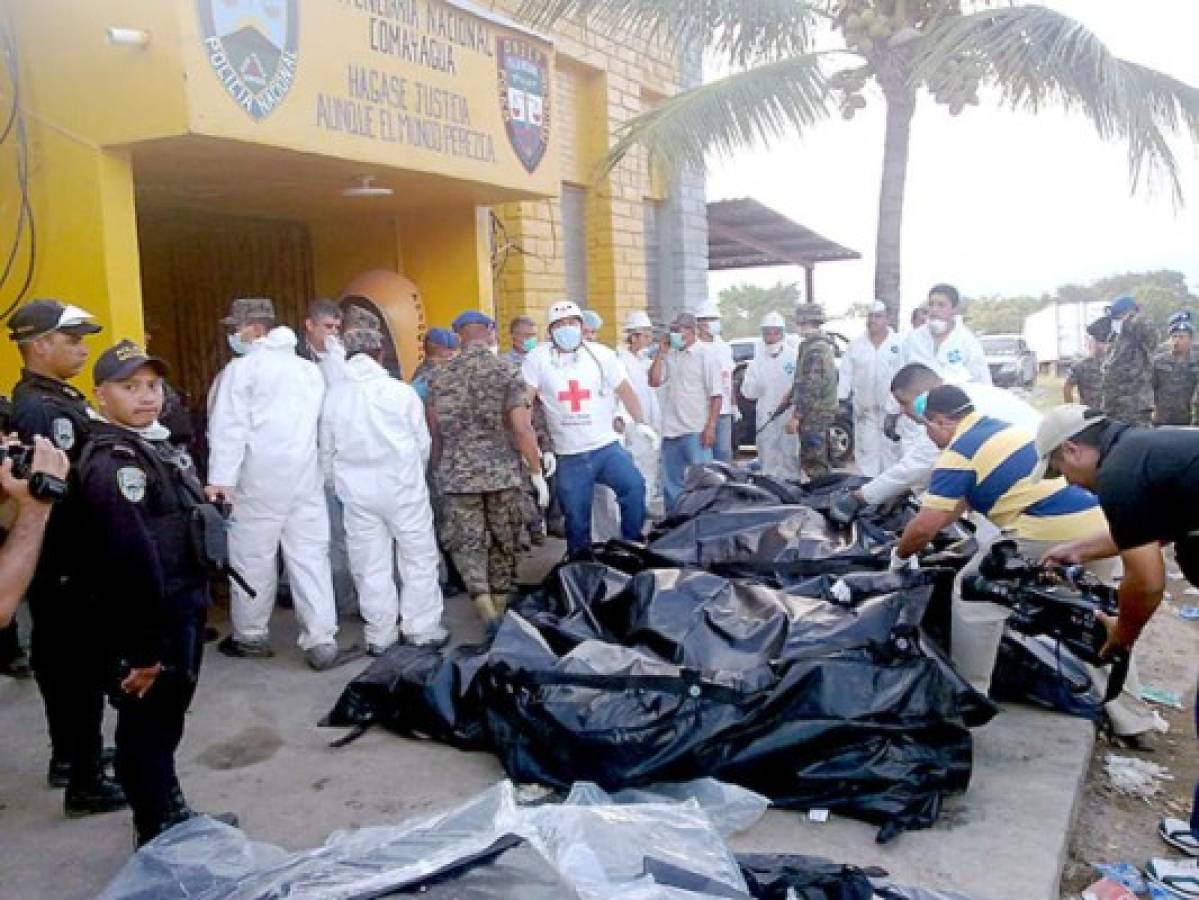 Los cuerpos fueron trasladados a la morgue capitalina donde el proceso de entrega duró varios meses (Foto: El Heraldo Honduras/ Noticias de Honduras)