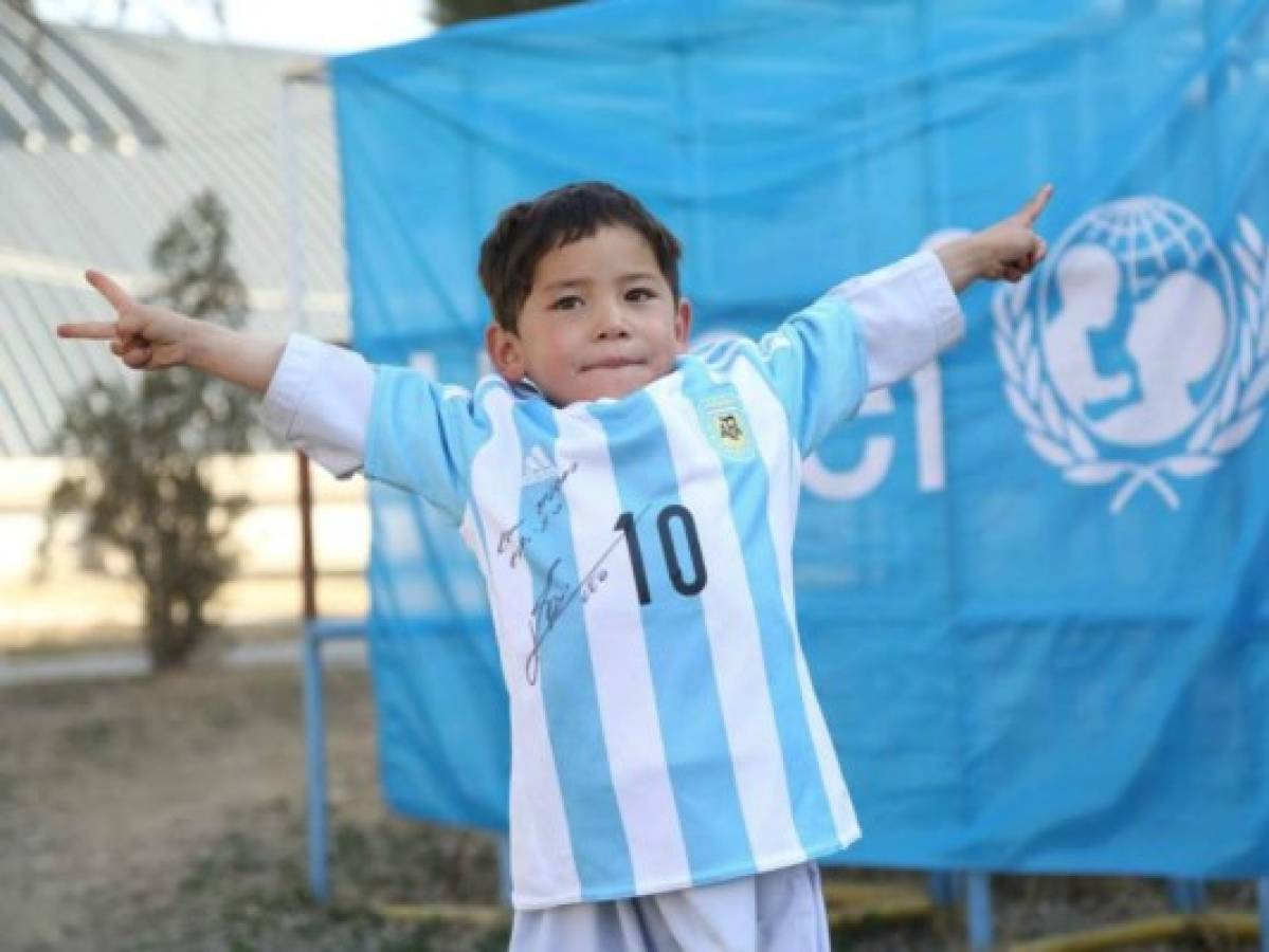 Messi cumple el sueño de Murtaza