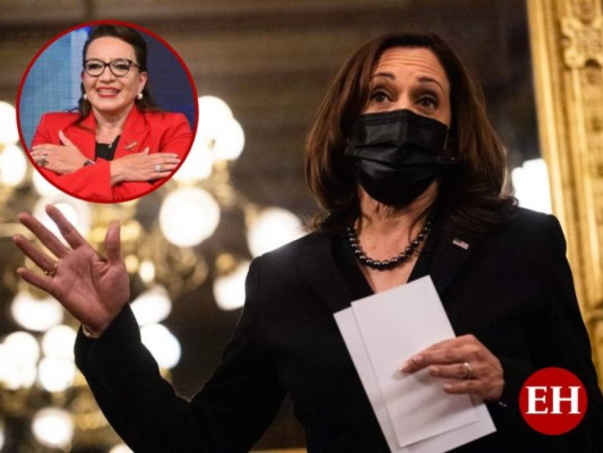 'Estamos felices por tu triunfo”: Kamala Harris en plática con virtual presidenta Xiomara Castro