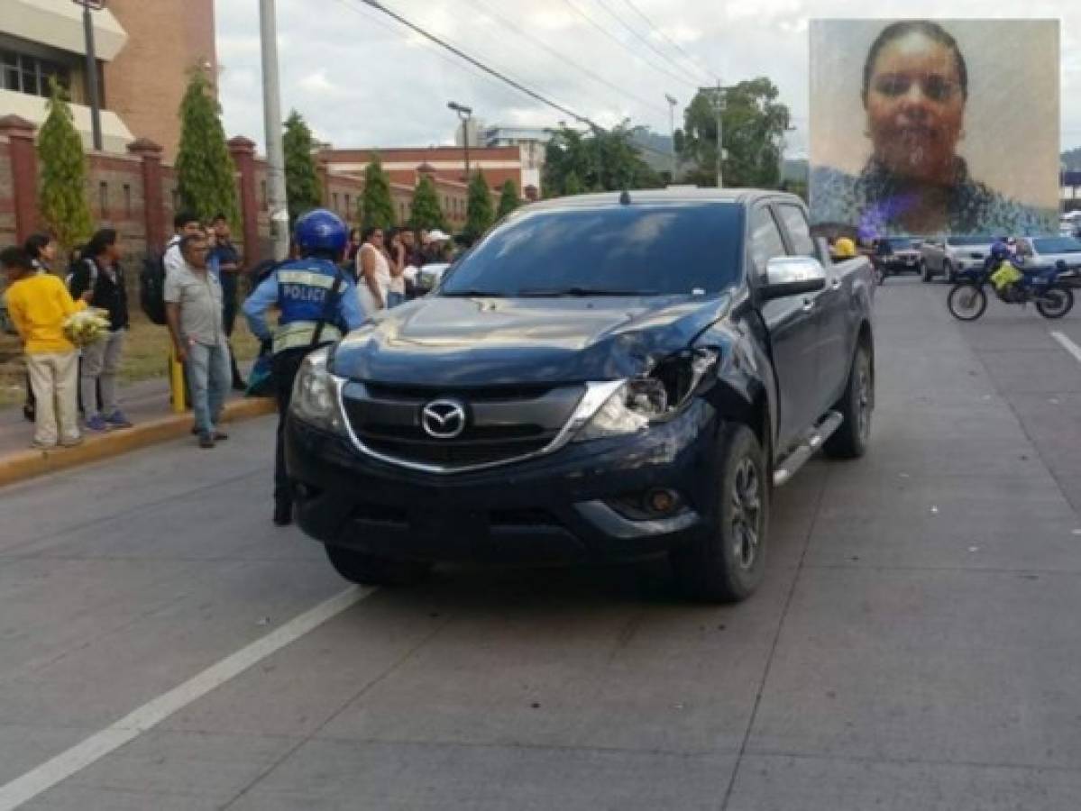 Dejan en libertad a conductor que atropelló y mató a enfermera frente a la UNAH