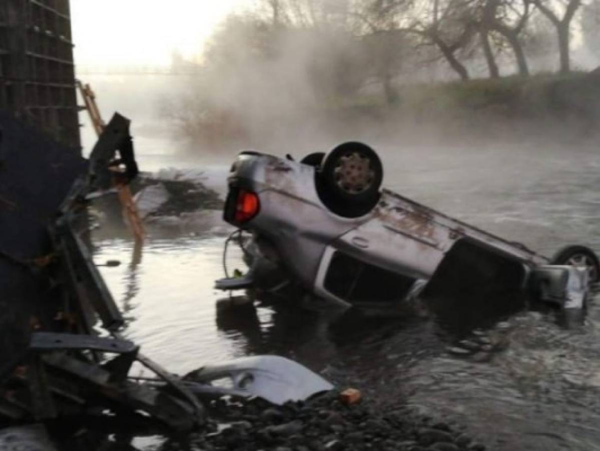 Chile: El derrumbe de un puente en Santiago provocó un muerto y seis heridos